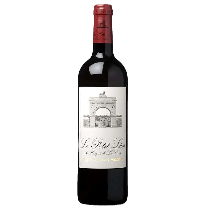 "LE PETIT LION DU MARQUIS DE LAS CASES" 2023 SAINT-JULIEN ROUGE 75 CL CRD - CAISSE BOIS DE 6 BT - French Wine 75cl